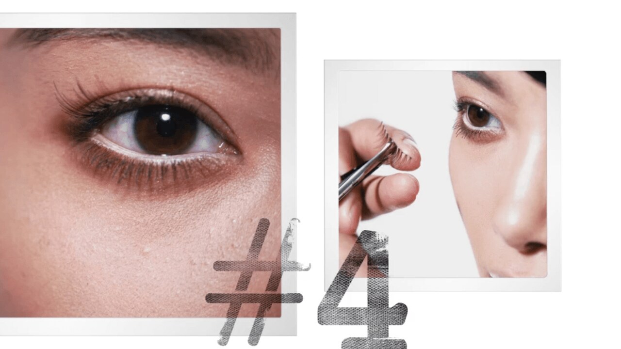MAQUILLAGE EXPRESS :<br> Application facile des faux cils